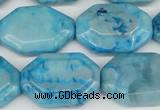 CAG7438 15.5 inches 20*30mm octagonal crazy lace agate beads