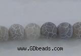 CAG7478 15.5 inches 4mm round frosted agate beads wholesale