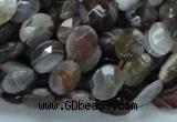 CAG754 15.5 inches 8*10mm faceted oval botswana agate beads