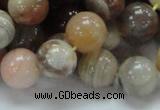 CAG766 15.5 inches 14mm round yellow agate gemstone beads wholesale