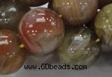 CAG769 15.5 inches 20mm round yellow agate gemstone beads wholesale