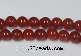 CAG7857 15.5 inches 6mm round red agate beads wholesale