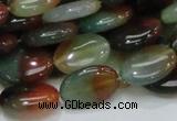 CAG795 15.5 inches 13*18mm oval rainbow agate gemstone beads