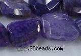 CAG8501 15.5 inches 15*20mm - 18*25mm freeform dragon veins agate beads