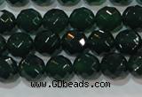 CAG8580 15.5 inches 10mm faceted round green agate gemstone beads