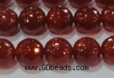 CAG8593 15.5 inches 12mm faceted round red agate gemstone beads