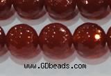 CAG8596 15.5 inches 18mm faceted round red agate gemstone beads