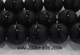 CAG8676 15.5 inches 8mm round matte tibetan agate gemstone beads