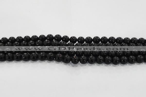 CAG8680 15.5 inches 6mm round matte tibetan agate gemstone beads