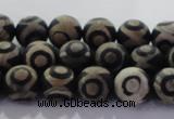 CAG8700 15.5 inches 6mm round matte tibetan agate gemstone beads