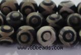 CAG8702 15.5 inches 10mm round matte tibetan agate gemstone beads