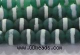 CAG8710 15.5 inches 6mm round matte tibetan agate gemstone beads