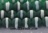 CAG8711 15.5 inches 8mm round matte tibetan agate gemstone beads