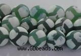 CAG8721 15.5 inches 8mm round matte tibetan agate gemstone beads