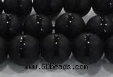 CAG8735 15.5 inches 14mm round matte tibetan agate gemstone beads