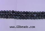 CAG8880 15.5 inches 4mm round matte moss agate beads