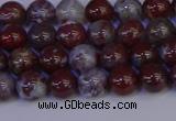 CAG9121 15.5 inches 6mm round red lightning agate beads