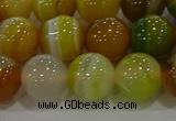 CAG9166 15.5 inches 12mm round line agate beads wholesale