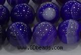 CAG9174 15.5 inches 14mm round line agate beads wholesale