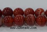 CAG9177 15.5 inches 6mm round line agate beads wholesale