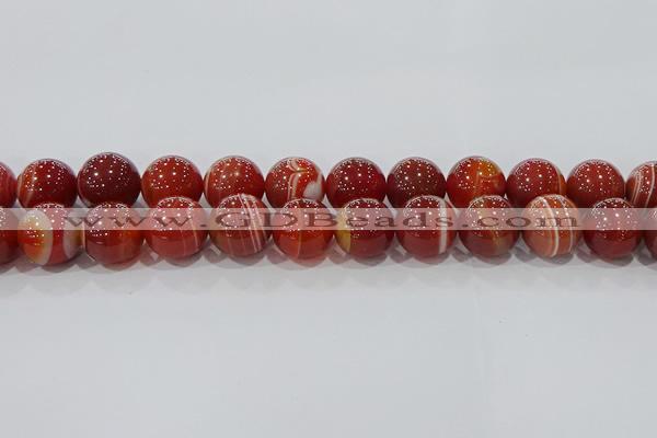 CAG9182 15.5 inches 16mm round line agate beads wholesale