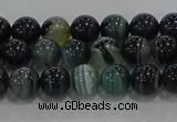 CAG9185 15.5 inches 6mm round line agate beads wholesale