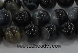 CAG9187 15.5 inches 10mm round line agate beads wholesale