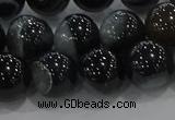 CAG9188 15.5 inches 12mm round line agate beads wholesale