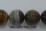 CAG9207 15.5 inches 16mm round line agate gemstone beads