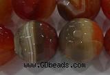 CAG9236 15.5 inches 18mm faceted round line agate beads wholesale