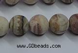 CAG9293 15.5 inches 10mm round matte Mexican crazy lace agate beads