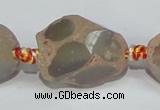 CAG935 16 inches rough agate gemstone nugget beads wholesale