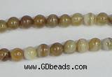 CAG936 16 inches 6mm round madagascar agate gemstone beads