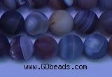 CAG9373 15.5 inches 10mm round matte botswana agate beads