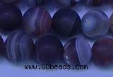 CAG9374 15.5 inches 12mm round matte botswana agate beads