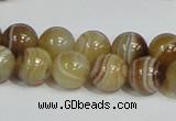 CAG939 16 inches 12mm round madagascar agate gemstone beads