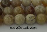 CAG9402 15.5 inches 8mm round ocean fossil agate beads wholesale