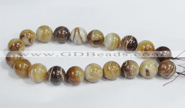 CAG943 16 inches 20mm round madagascar agate gemstone beads