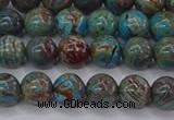 CAG9472 15.5 inches 6mm round blue crazy lace agate beads