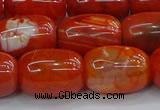 CAG9544 15.5 inches 13*18mm drum dragon veins agate beads