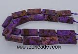 CAG9556 15.5 inches 20*40mm - 20*45mm rectangle ocean agate beads