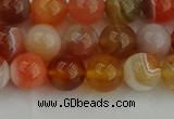 CAG9562 15.5 inches 8mm round red botswana agate gemstone beads