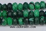 CAG9595 15.5 inches 5*8mm faceted rondelle crazy lace agate beads