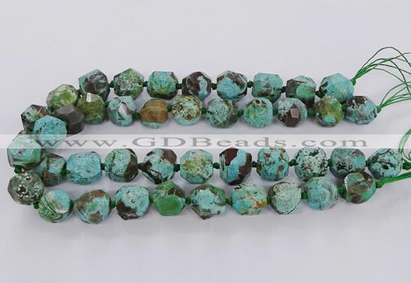 CAG9613 15.5 inches 14*16mm - 15*18mm faceted nuggets ocean agate beads