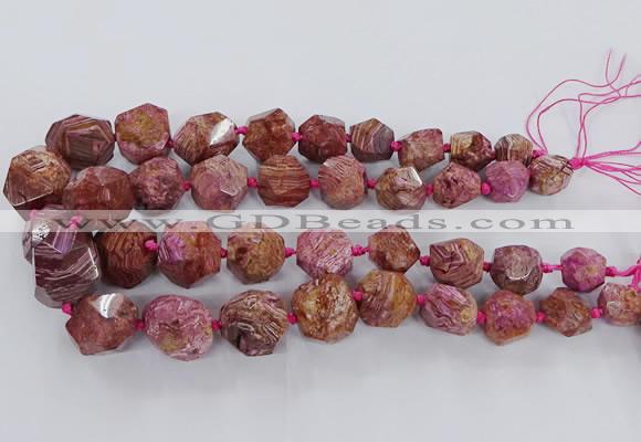 CAG9615 15.5 inches 10*12mm - 20*25mm faceted nuggets ocean agate beads