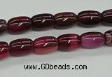 CAG9623 15.5 inches 8*12mm drum dragon veins agate beads wholesale