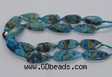 CAG9650 15.5 inches 20*40mm - 20*45mm freeform ocean agate beads