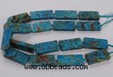 CAG9652 15.5 inches 20*40mm - 20*45mm rectangle ocean agate beads