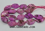 CAG9692 15.5 inches 25*35mm - 30*40mm freeform ocean agate beads