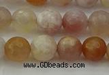 CAG9720 15.5 inches 8mm faceted round colorful agate beads wholesale